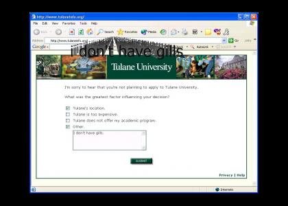 Tulane University...